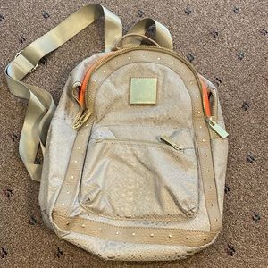 Vince Camuto Beige Nylon Backpack